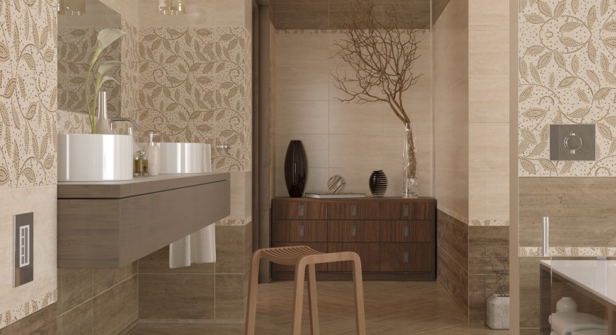 Travertine mosaic - фото 2