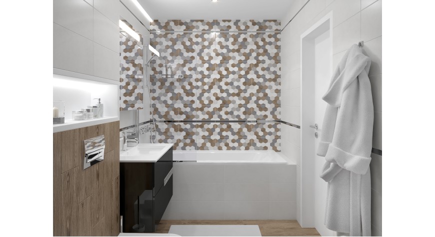 Betonhome мозаика серый - фото 2