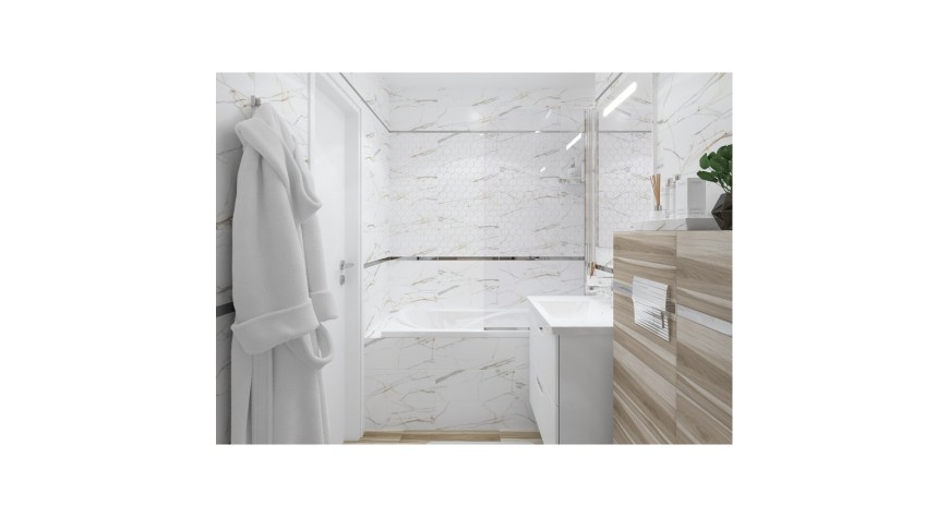 Champagn Ulivo декор белый - фото 1