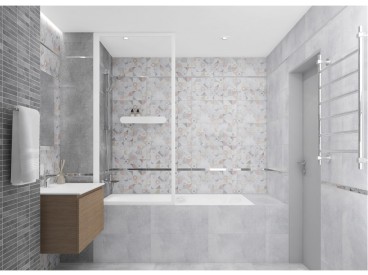 Etnis узор светло-серый