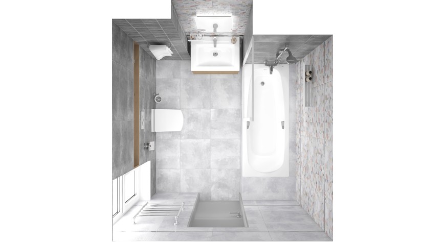 Etnis узор светло-серый - фото 3