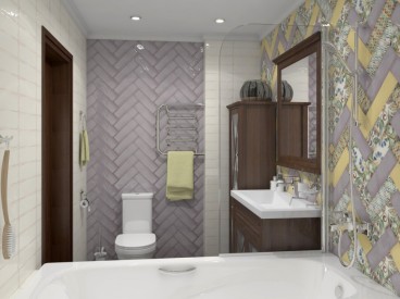 Монпарнас сиреневый, желтый