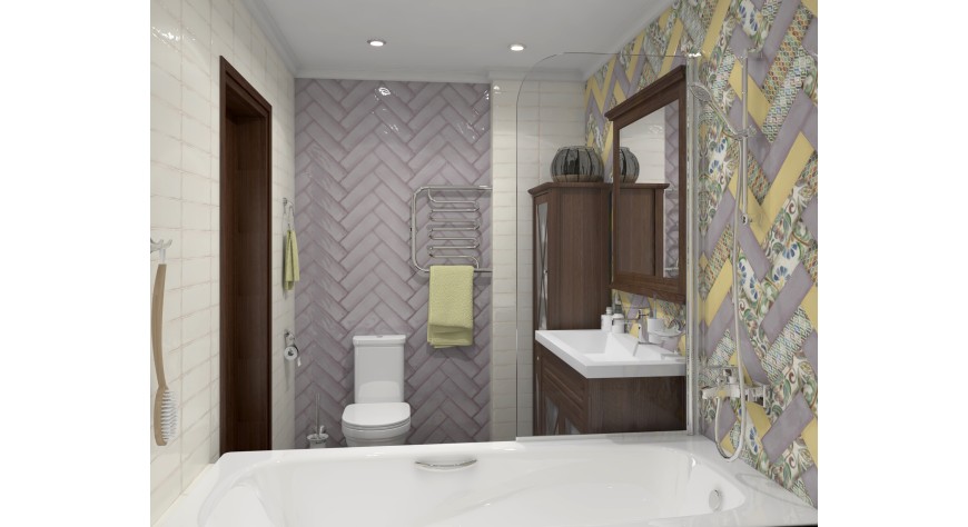 Монпарнас сиреневый, желтый - фото 2