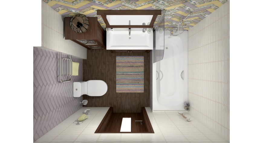 Монпарнас сиреневый, желтый - фото 3