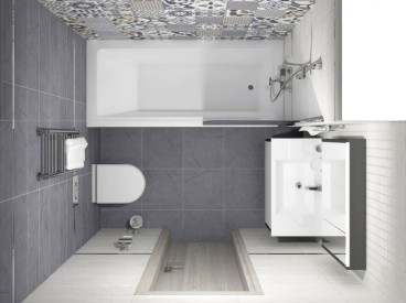 Rock узор серый