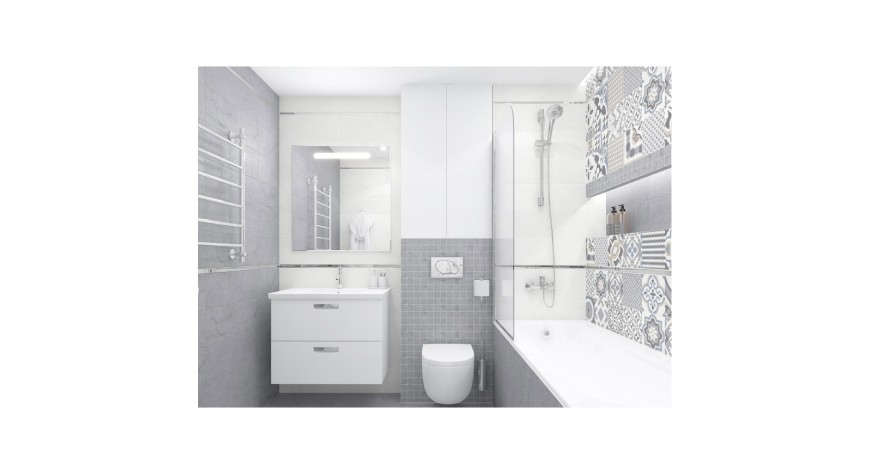 Rock узор серый1 - фото 1