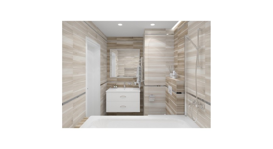 Ulivo декор бежевый - фото 1