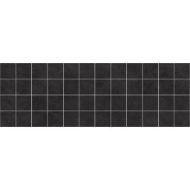 Алабама Декор мозаичный чёрный ММ60062 20х60 матовый