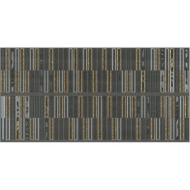 Аура Декор Графит Геометрия 31,5x63