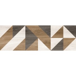 Авеню Плитка настенная бежевая узор 60140 20х60 матовая