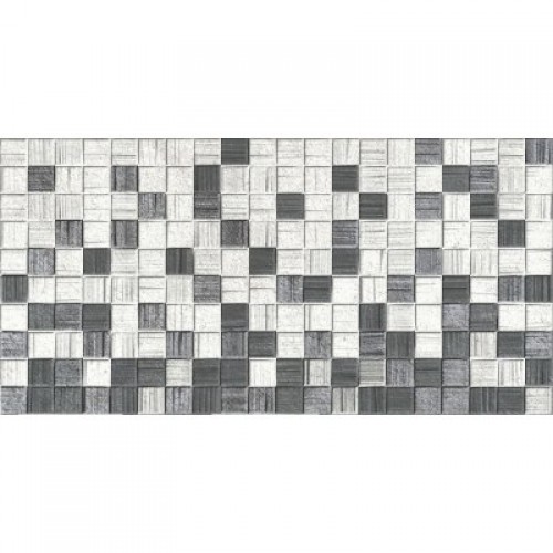 Мегаполис серая мозайка 25х50 (1,25м2/67,5м2) плитка настенная