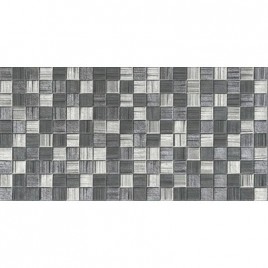 Мегаполис темно-серая мозайка 25х50 (1,25м2/67,5м2) плитка настенная