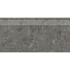Чеппо ди Гре Ступень антрацит матовый обрезной DD606220R\GR 30x60