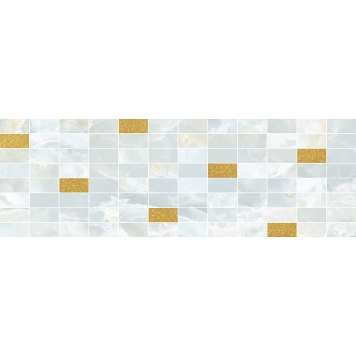 Eden Декор мозаичный светло-голубой золото MM60156 20х60
