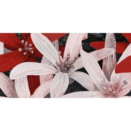 Эйприл Декор 2 бордо 25х50