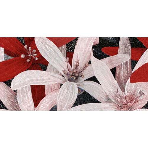 April Декор 2 бордо 25х50