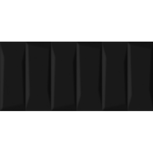 Evolution облицовочная плитка  рельеф кирпичи черный (EVG233) 20x44