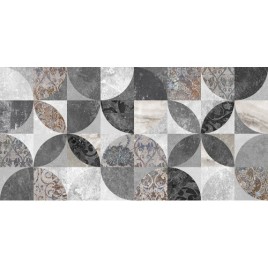 Фокус Плитка настенная серый узор 34085 25х50