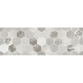 Гексацемент Декор светло-серый 1664-0197 20х60