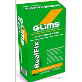 GLIMS-RealFix Клей для керамогранита усиленный (25 kg)
