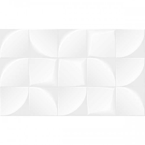Плитка настенная Blanc white белый 02 30х50