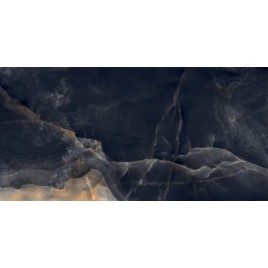 Интерстеллар Блэк Керамогранит чёрный 80х160 полированный