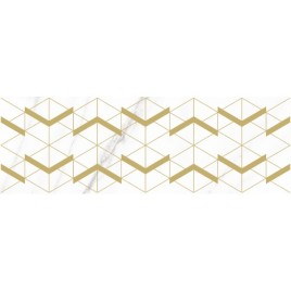 Камелот Винг Декор белый OS\B153\60125 20х60 глянцевый