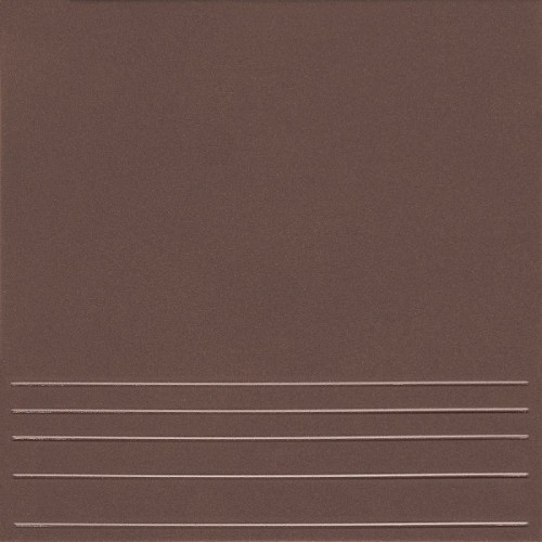 СТУПЕНЬ клинкерная плитка Амстердам 4 коричневый  29,8х29,8 (1,51м2/75,5м2/50уп)