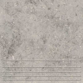 СТУПЕНЬ Клинкерная плитка Вермонт 2 серый 29,8х29,8 (1,33м2/66,5м2/50уп)