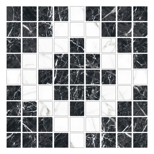 Black & White Мозаика Микс K-61(60)/LR/m01/30x30