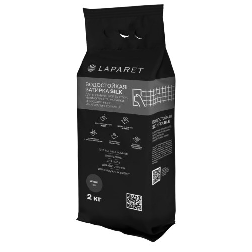 Laparet-фуга Силк/Silk, антрацит водостойкая (2 кг)