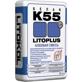 LitoPLUS K55 EVO клеевая смесь белая 25kg