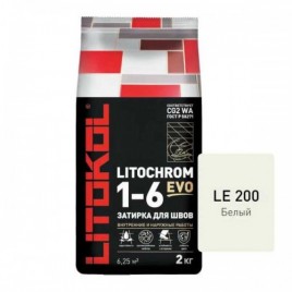 Затирка LITOCHROM 1-6 EVO LE.200 белый 2 кг