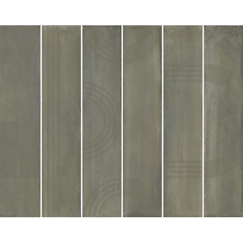 Мажорель Панно зелёный глянцевый KMP3STA003RN6X 36x28,5x1 (из 6 частей 6х28,5)