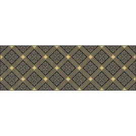 Роял Декор чёрный AD\B483\60045 20х60 глянцевый