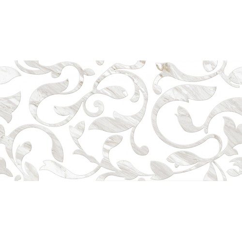 Royal Stone Плитка настенная декорированная А белый (C-RSL052D) 29,7x60