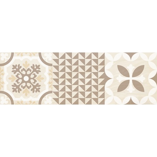 Shine Плитка настенная бежевый узор 17-00-11-1198 20х60