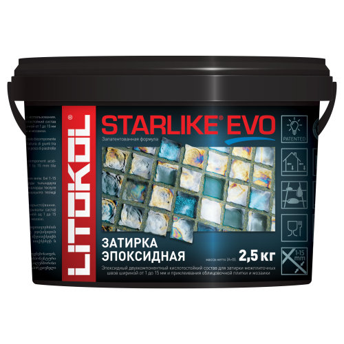 STARLIKE EVO Эпоксидная затирка S.115 Grigio Seta 2,5kg