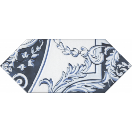 Алмаш Декор синий глянцевый HGD\A512\35000 14х34