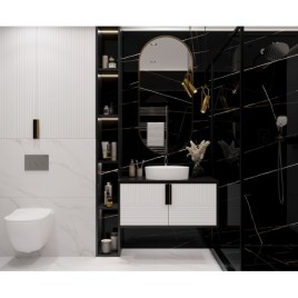 Lawa Black Керамогранит черный 60х120 Полированный