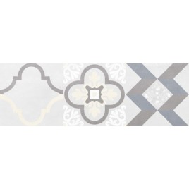 Вуди Плитка настенная серый узор 25х75