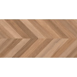 Wood Canarium Chevron M Керамогранит тёмно-бежевый 60х120 матовый карвинг
