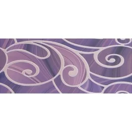 Arabeski purple 01 Декор 25х60