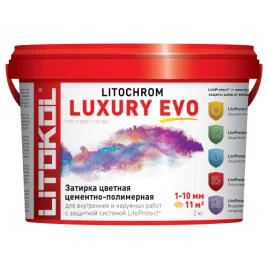 LITOCHROM LUXURY EVO LLE.110  Стальной серый 2kg ведро