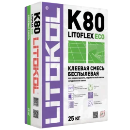 LITOFLEX К80 ECO клеевая смесь беспылевая 25kg